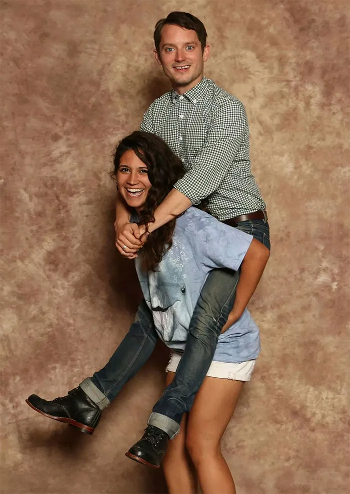 Foto épica con Elijah Wood