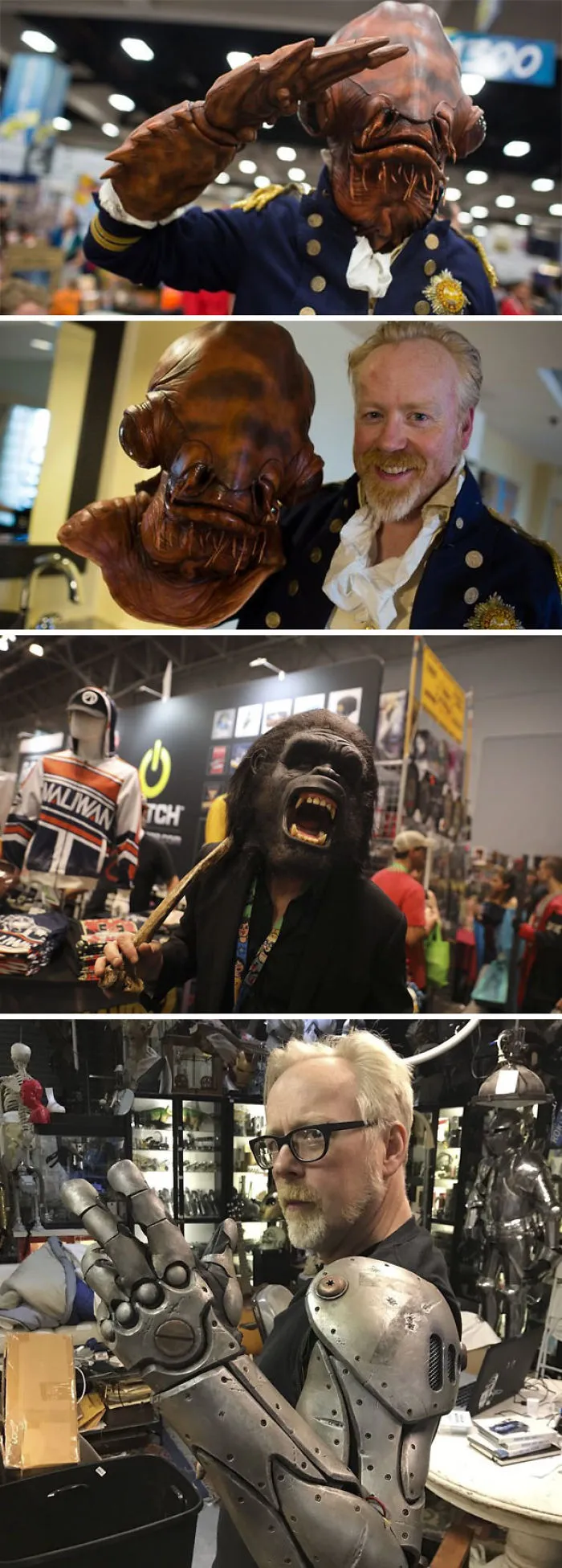 Adam Savage va a Comic Cons disfrazado y los fans no le reconocen