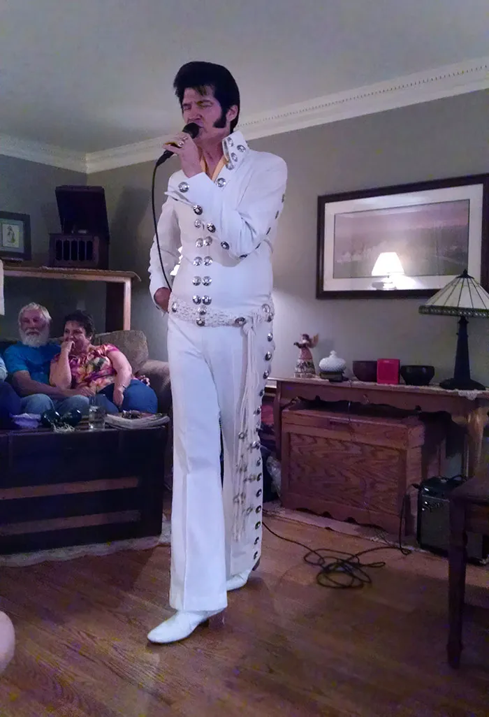 My Family Is Pretty Odd. Tonight, My Mom Hired An Elvis Impersonator And Didn't Tell Anyone About It