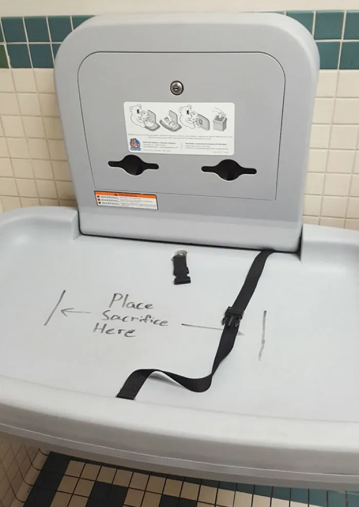 In A Family Bathroom At My University