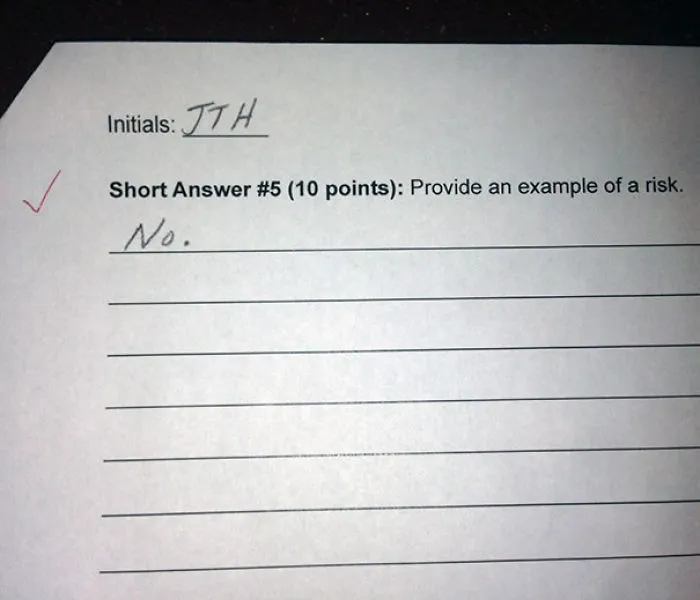 Provide An Example Of A Risk