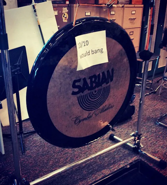 We Found This On Our Gong In Class Today. We Have No Clue Who Put It There