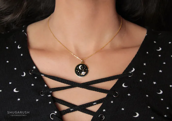I Create Glow In The Dark Enamel Pins And Galaxy Necklaces