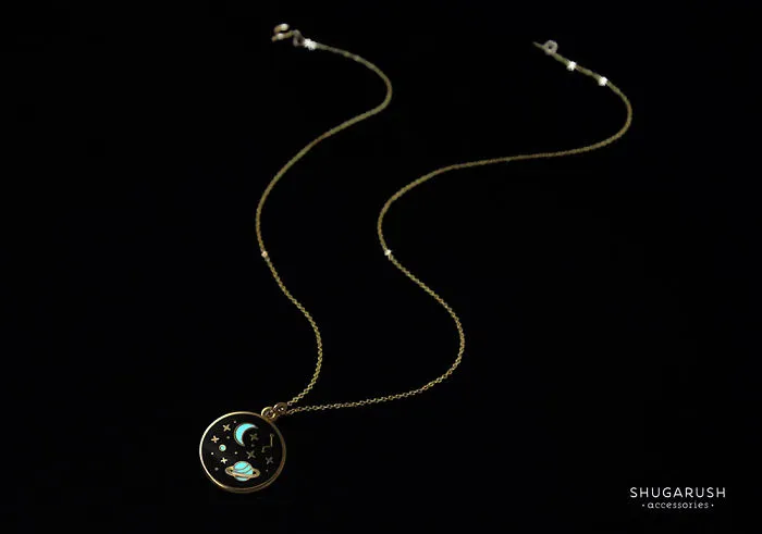I Create Glow In The Dark Enamel Pins And Galaxy Necklaces