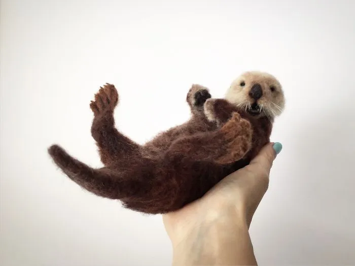 Needle Felted Sea Otter