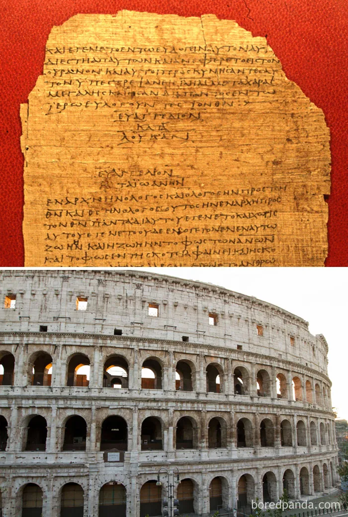 El Coliseo romano fue abierto en el año 80 d.C, aproximadamente cuando se escribieron el Evangelio según Lucas y los Hechos de los Apóstoles en la Biblia
