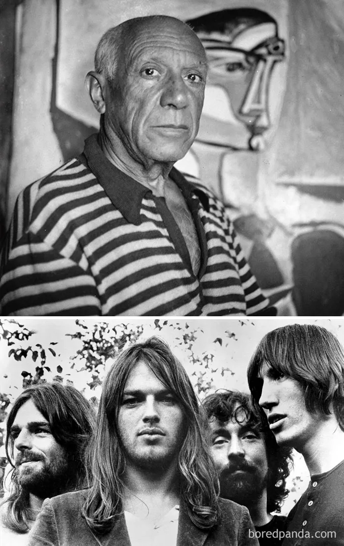 El pintor Pablo Picasso murió en 1973, el mismo año que Pink Floyd sacó su famoso "Dark Side of the Moon"