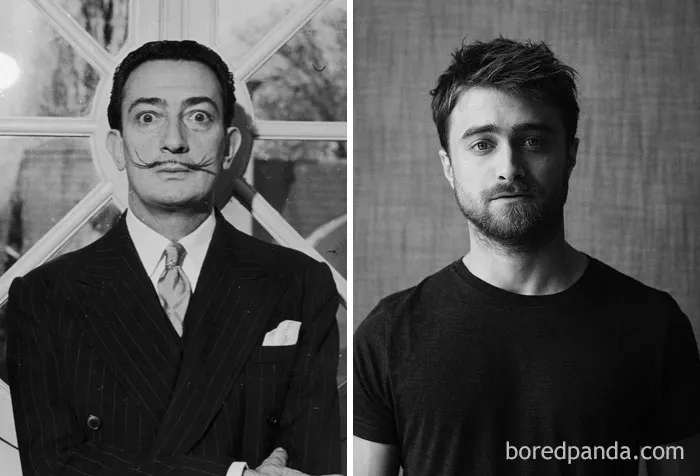 El pintor español Salvador Dalí murió en 1989, el mismo año en que nació el actor Daniel Radcliffe