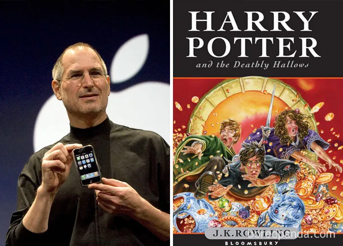Harry Potter y las Reliquias de la Muerte se publicó en verano de 2007, cuando se lanzó el primer modelo de Iphone