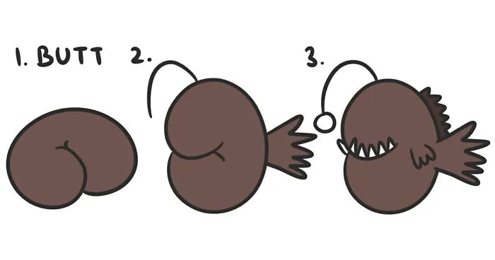 Artist Shows How To Draw Anything Out Of A Butt And You'll Want To Try It