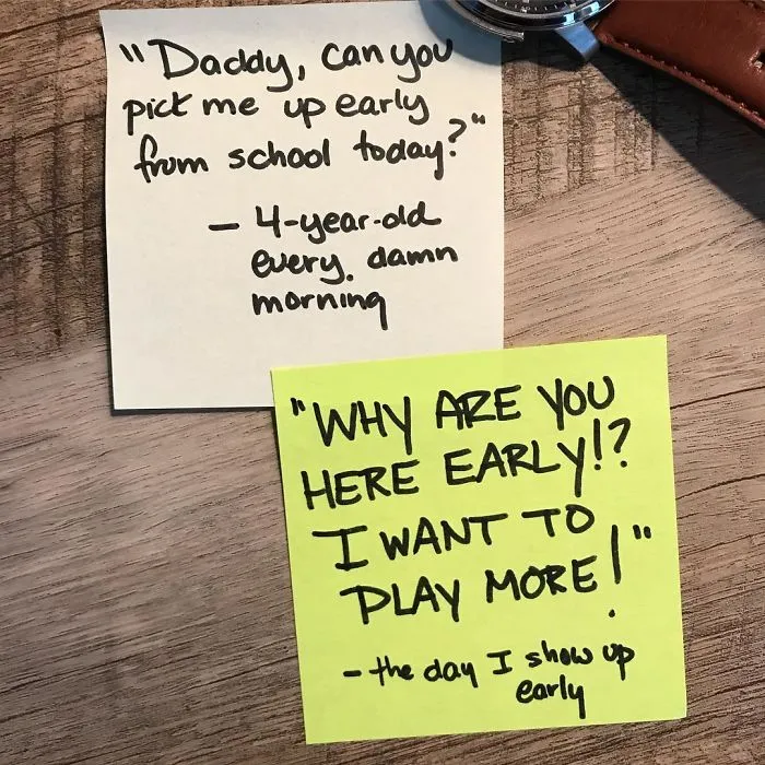 336 Hilariously Honest Post-It Notes That Reveal My Struggles Of Being A Stay-At-Home Dad