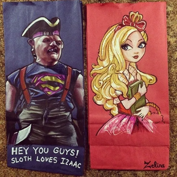 This Dad Started Drawing On His Kids' Lunch Bags 5 Years Ago And Even Obama Loved Them