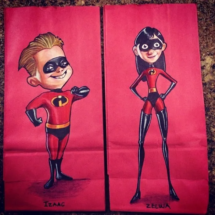 This Dad Started Drawing On His Kids' Lunch Bags 5 Years Ago And Even Obama Loved Them