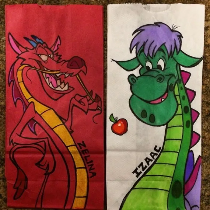 This Dad Started Drawing On His Kids' Lunch Bags 5 Years Ago And Even Obama Loved Them