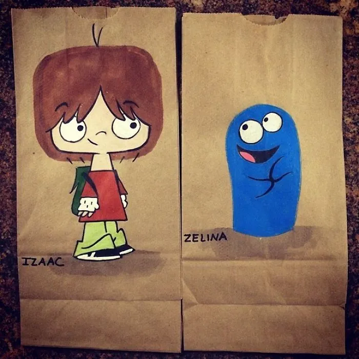 This Dad Started Drawing On His Kids' Lunch Bags 5 Years Ago And Even Obama Loved Them
