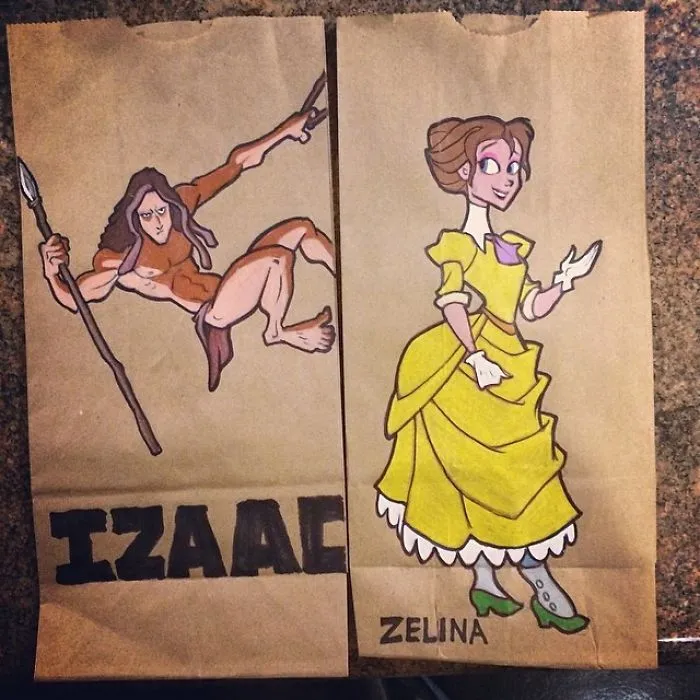 This Dad Started Drawing On His Kids' Lunch Bags 5 Years Ago And Even Obama Loved Them