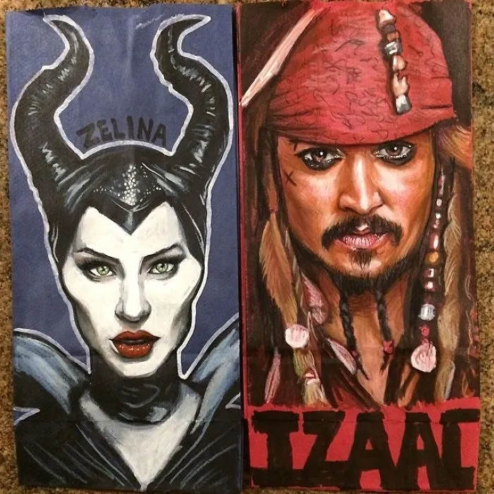 This Dad Started Drawing On His Kids' Lunch Bags 5 Years Ago And Even Obama Loved Them