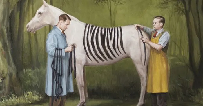 Artist Illustrates Human Behavior Jumping Across Different Mediums