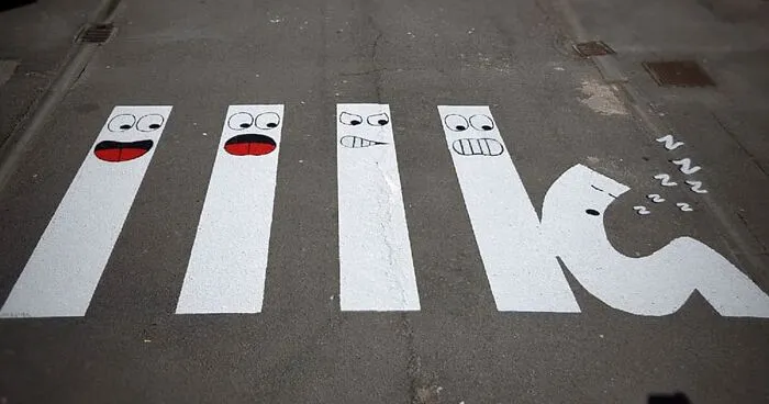 Street Artist Makes French Streets More Fun By Turning The Crosswalks Into Art