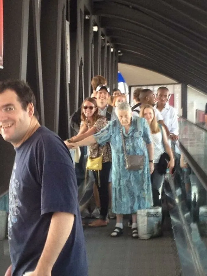 My Friend Was At The Airport, And This Old French Woman