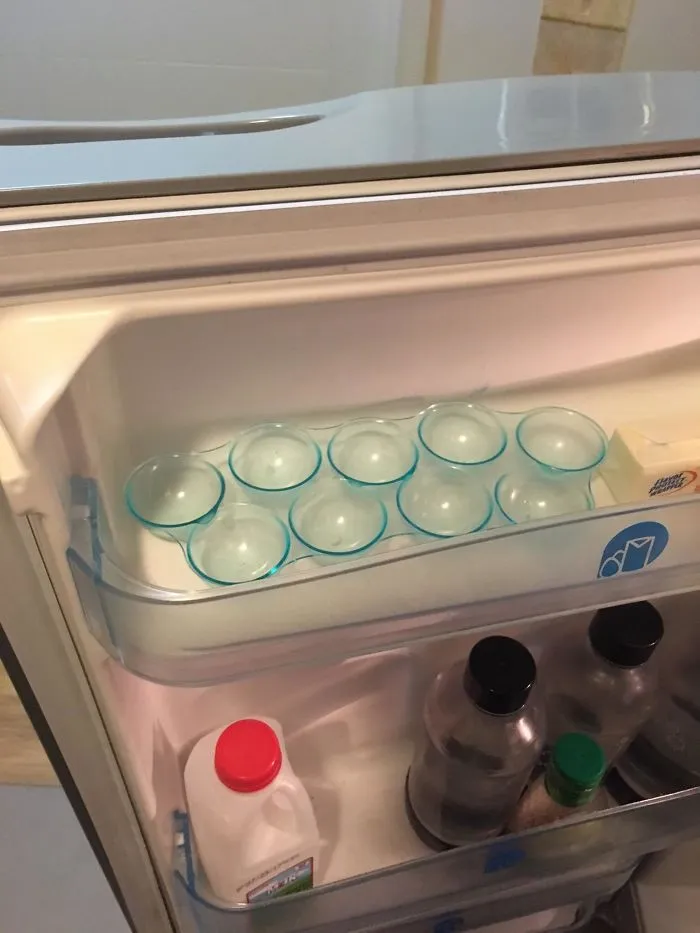 My Fridge Came With An Egg Tray For 9 Eggs