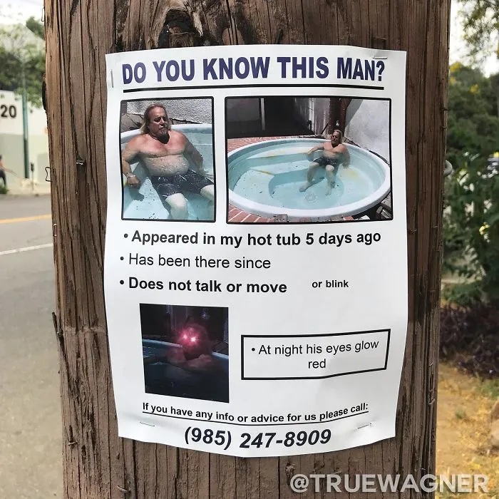 This Guy Won't Stop Trolling His Neighborhood With Fake Posters, And People Can't Stop Laughing