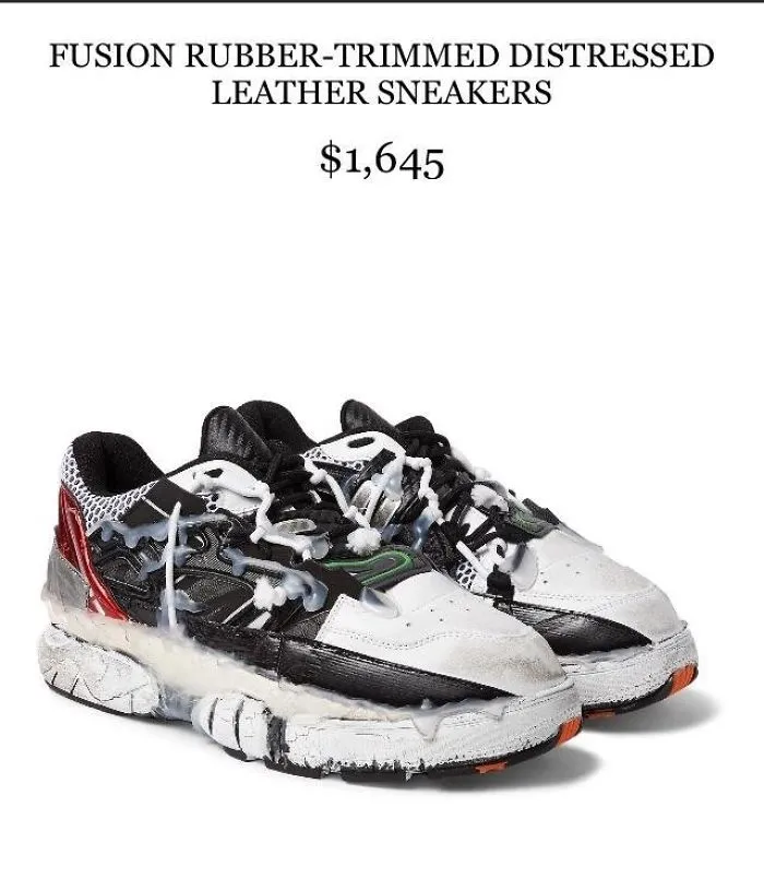 Estos zapatos parecen salidos de la basura