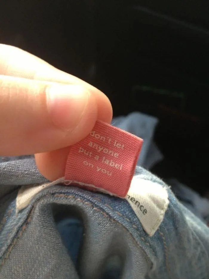 No dejes que nadie te ponga una etiqueta