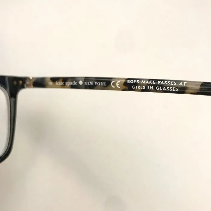 My New Glasses Have A Cute Little Message