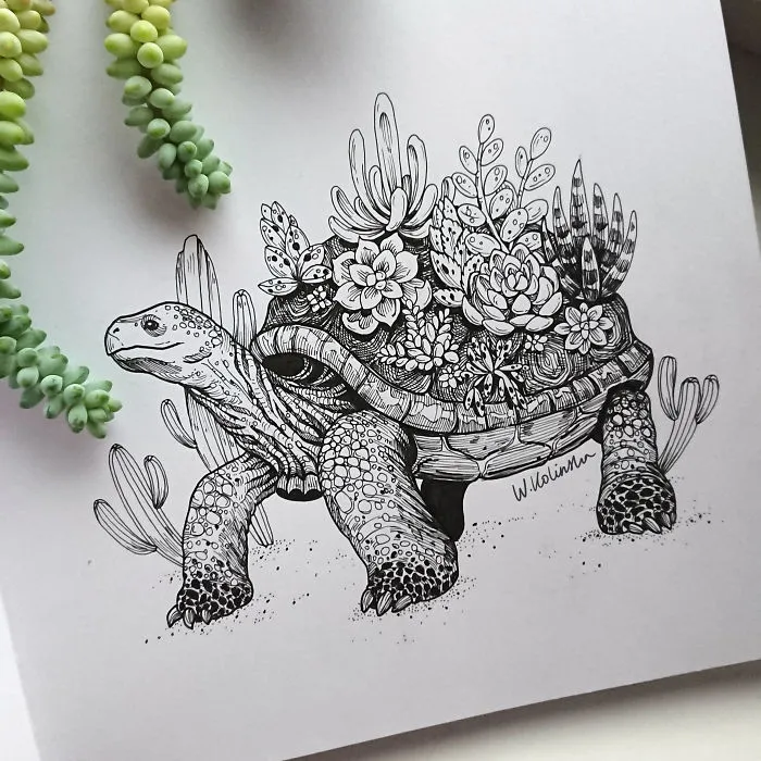 30 Intricate Drawings Of Animals Created By Me