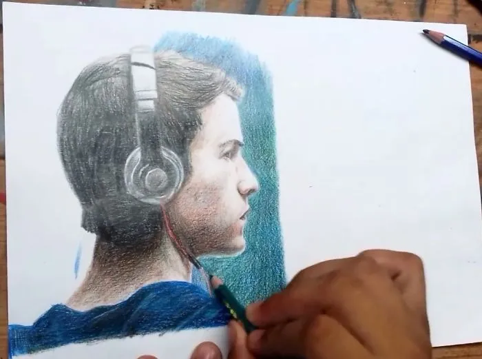 I Made A Drawing Of Clay Jensen From Thirteen Reasons Why Book Cover In 2 Hours And It's Video Is Mesmerizing.