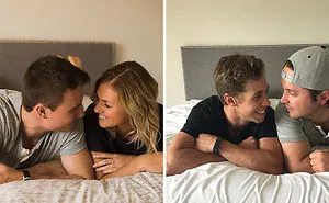 Friends Recreate Couple’s Engagement Photos And The Result Is Better Than Original
