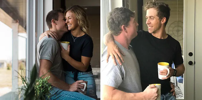 Friends Recreate Couple’s Engagement Photos And The Result Is Better Than Original