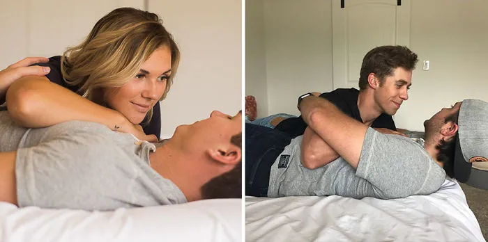 Friends Recreate Couple’s Engagement Photos And The Result Is Better Than Original