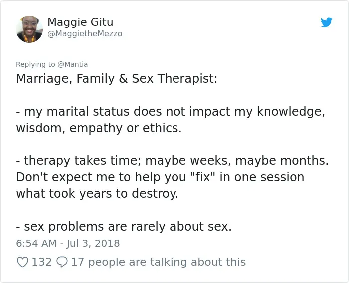 Marriage, Family, And Sex Therapist