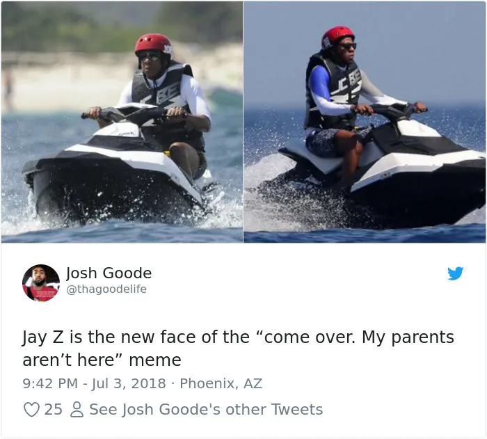 Jay-Z's Vacation Photo Turns Into The Best Meme Of This Summer And It Will Make You Laugh