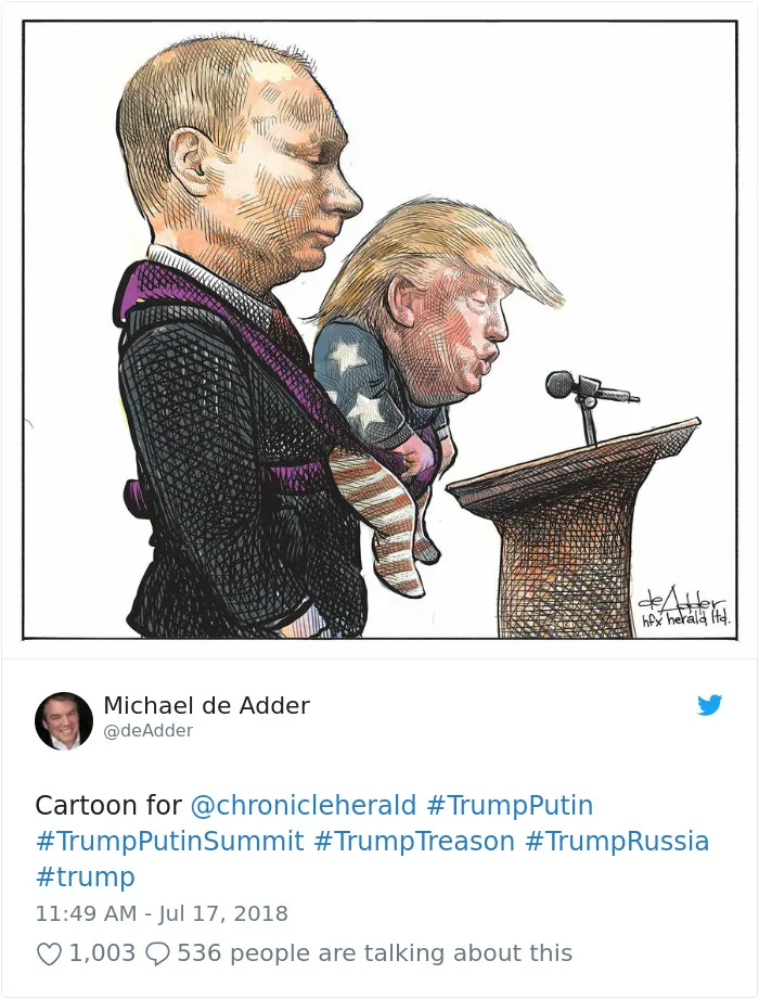 25+ Memes brutales troleando a Trump tras su "vergonzosa actuación" al conocer a Putin