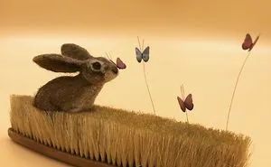 I'm A Needle Felt Artist From A Small Village And I Bring Old Brushes Nobody Would Look Twice At Back To Life
