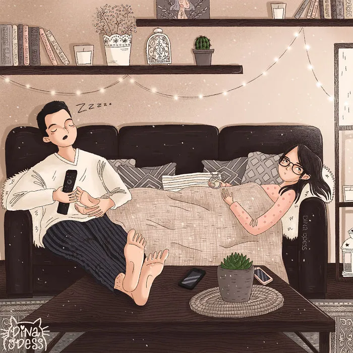 Doing Nothing Except Lying On The Couch And Watching Tv