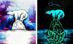 My Paintings Show Their Hidden Meanings When In The Dark (22 Pics)