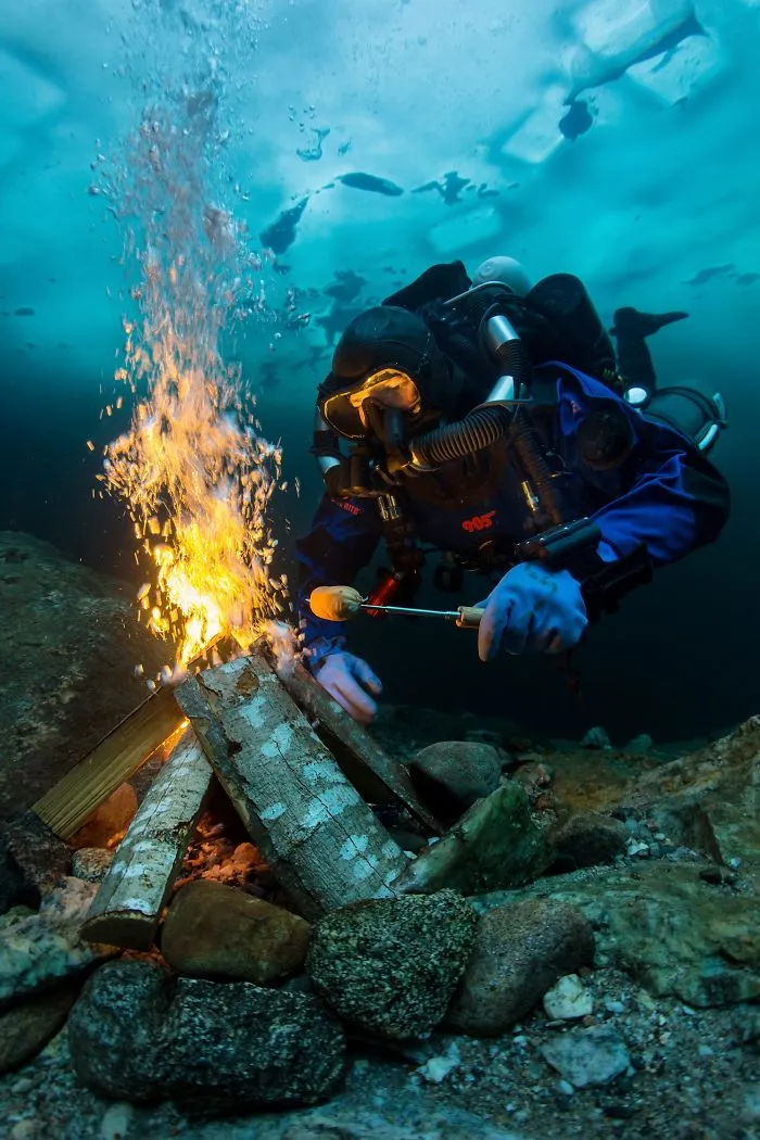 Wide Angle Category: "Cooking Sausage" By Pekka Tuuri, Finland