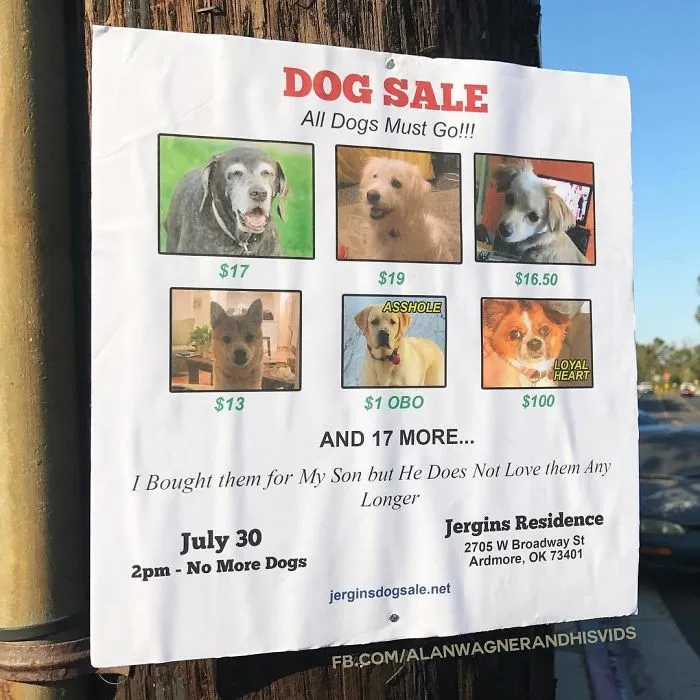 This Guy Won't Stop Trolling His Neighborhood With Fake Posters, And People Can't Stop Laughing