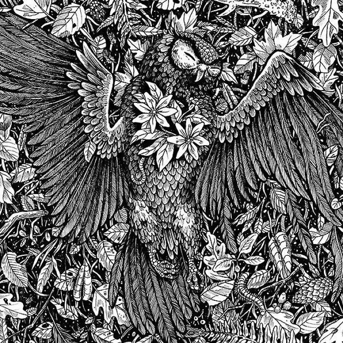 30 Intricate Drawings Of Animals Created By Me