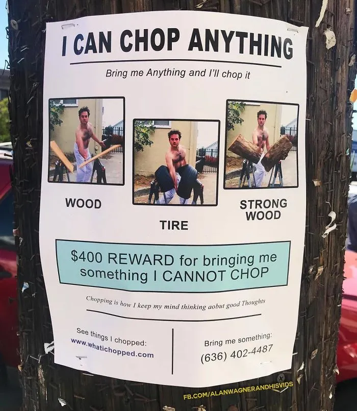 This Guy Won't Stop Trolling His Neighborhood With Fake Posters, And People Can't Stop Laughing