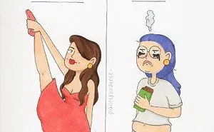 I Illustrate The Everyday Problems Of Being A Woman