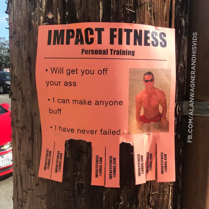 This Guy Won't Stop Trolling His Neighborhood With Fake Posters, And People Can't Stop Laughing