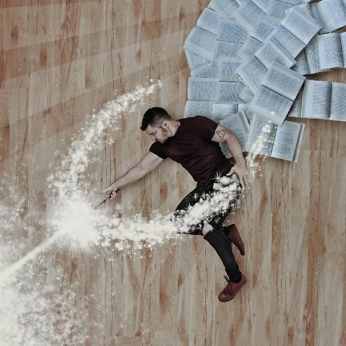Book-Loving Guy Turns His Massive Library Into Art And His 120k Instagram Followers Approve