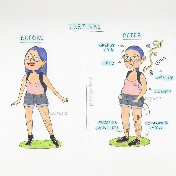 I Illustrate The Everyday Problems Of Being A Woman