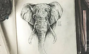 To Practice My Drawing Skills, I Drew These 19 Stylized Animals In My Sketchbook