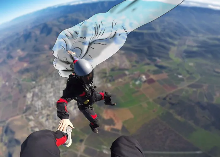 When Skydiving Meets Digital Art